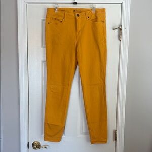 STYLUS Women's Vibrant Yellow Skinny Jeans